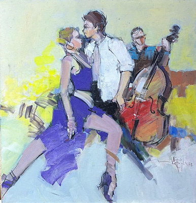 Mustafa Köseoğlu imzalı tablo — Yağlı Boya, 50×50 cm, 7.500 TL müzayede satışı
