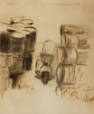 Orhan Peker imzalı tablo — 54×47 cm, 80.000 TL müzayede satışı