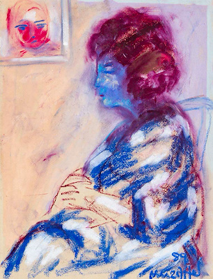 Muzaffer Akyol imzalı tablo — Karışık Teknik, 34×24 cm, 30.000 TL müzayede satışı
