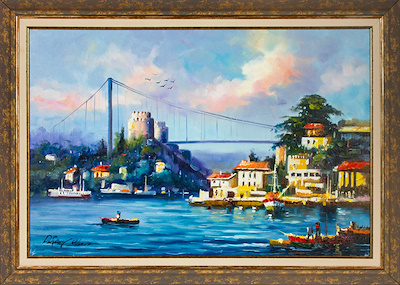 Doğan Yılmaz imzalı tablo — Yağlı Boya, 59×89 cm, 5.000 TL müzayede satışı