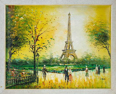 Burhan imzalı tablo — Yağlı Boya, 42×52 cm, 5.000 TL müzayede satışı