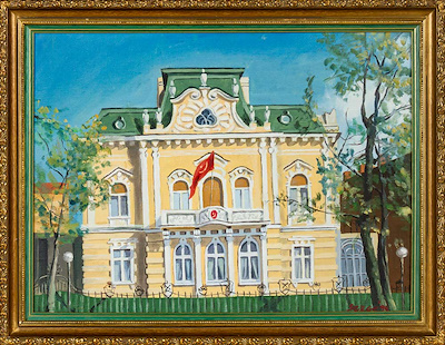 Serge imzalı tablo — Yağlı Boya, 30×40 cm, 5.000 TL müzayede satışı
