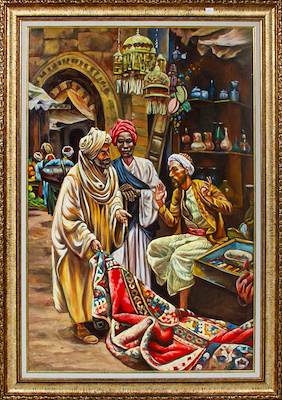 A. Elif imzalı tablo — Yağlı Boya, 120×80 cm, 5.000 TL müzayede satışı