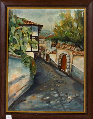 Emel imzalı tablo — Yağlı Boya, 59×44 cm, 5.000 TL müzayede satışı
