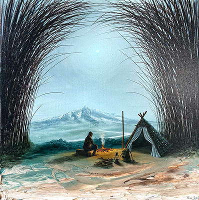 Yasin Canlı imzalı tablo — Yağlı Boya, 50×50 cm, 19.000 TL müzayede satışı