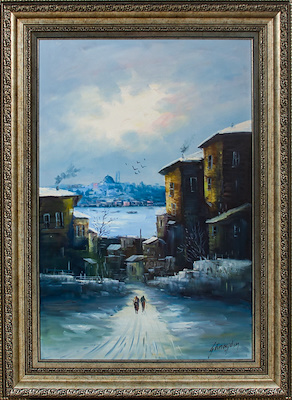 Günaydın imzalı tablo — Yağlı Boya, 89×59 cm, 5.000 TL müzayede satışı