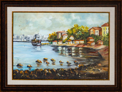 Gülşen imzalı tablo — Yağlı Boya, 25×35 cm, 5.000 TL müzayede satışı