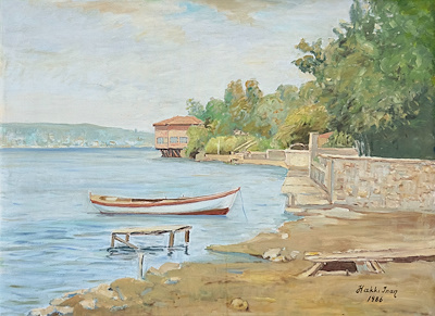 Hakkı İnan imzalı tablo — Yağlı Boya, 70×100 cm, 25.000 TL müzayede satışı