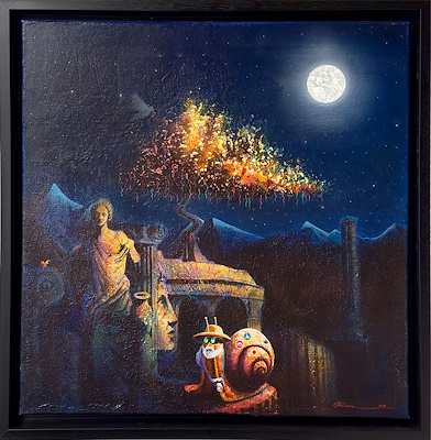 Abdulaziz Demir imzalı tablo — 50×50 cm, 13.000 TL müzayede satışı