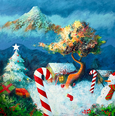 Abdulaziz Demir imzalı tablo — Yağlı Boya, 80×80 cm, 10.000 TL müzayede satışı