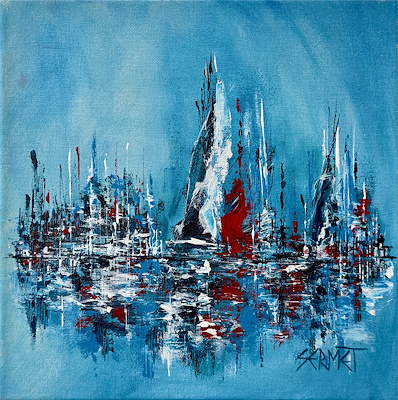 Sermet Aydın imzalı tablo — Yağlı Boya, 30×30 cm, 4.750 TL müzayede satışı