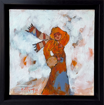 Kadir Öztoprak imzalı tablo — Yağlı Boya, 25×25 cm, 8.000 TL müzayede satışı