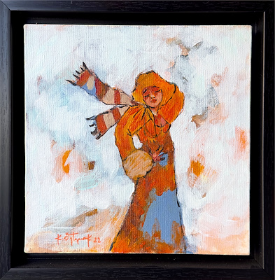 Kadir Öztoprak imzalı tablo — Yağlı Boya, 25×25 cm, 11.000 TL müzayede satışı