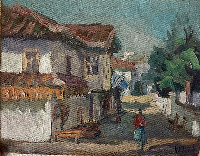 Gürsel Tunalı imzalı tablo — Yağlı Boya, 14×18 cm, 3.000 TL müzayede satışı