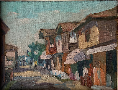 Gürsel Tunalı imzalı tablo — Yağlı Boya, 14×18 cm, 2.500 TL müzayede satışı