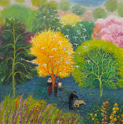 Meliha Düzağaç imzalı tablo — Yağlı Boya, 30×30 cm, 4.000 TL müzayede satışı