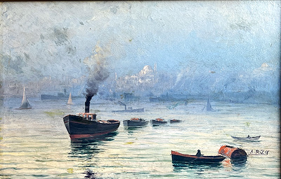 Ali Rıza Beyazıt imzalı tablo — Yağlı Boya, 32×50 cm, 11.000 TL müzayede satışı