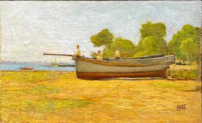 Halil Paşa imzalı tablo — Yağlı Boya, 24×34 cm, 135.000 TL müzayede satışı