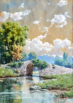 Hoca Ali Rıza imzalı tablo — Yağlı Boya, 34×24 cm, 195.000 TL müzayede satışı