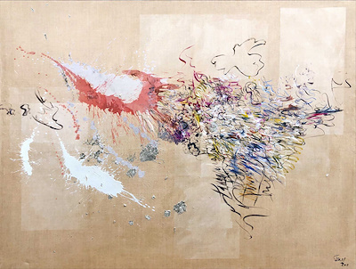 Mehmet Gün imzalı tablo — Karışık Teknik, 200×260 cm, 105.000 TL müzayede satışı