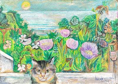 Cihat Burak imzalı tablo — Hat, 35×50 cm, 75.000 TL müzayede satışı