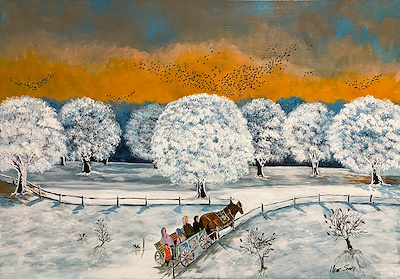 İlker Sarı imzalı tablo — Yağlı Boya, 70×100 cm, 4.000 TL müzayede satışı