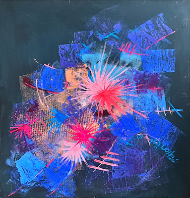 Şükran Üst imzalı tablo — Yağlı Boya, 100×100 cm, 5.000 TL müzayede satışı