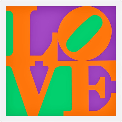 Robert Indiana imzalı tablo — Serigrafi, 1.000 TL müzayede satışı