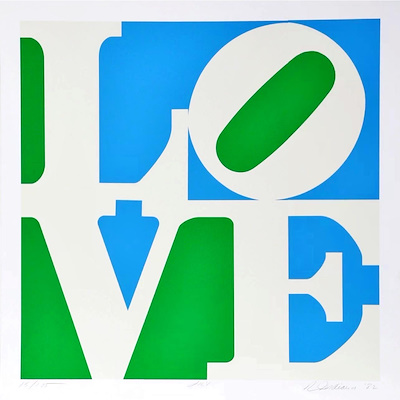 Robert Indiana imzalı tablo — Serigrafi, 1.000 TL müzayede satışı