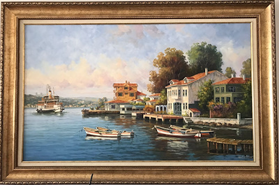 Murat Ersin imzalı tablo — Yağlı Boya, 60×120 cm, 7.500 TL müzayede satışı