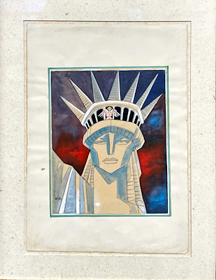 Turhan Selçuk imzalı tablo — Guaj, 33×24 cm, 32.500 TL müzayede satışı