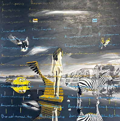 Hakan Ada imzalı tablo — Yağlı Boya, 150×150 cm, 12.000 TL müzayede satışı