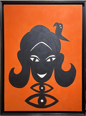 Selma Gürbüz imzalı tablo — 74×56 cm, 410.000 TL müzayede satışı