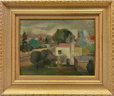 Cevat Dereli imzalı tablo — Yağlı Boya, 25×35 cm, 100.000 TL müzayede satışı
