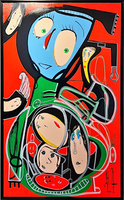 Haluk Akakçe imzalı tablo — Yağlı Boya, 160×100 cm, 650.000 TL müzayede satışı