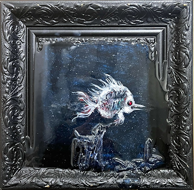 İsimsiz imzalı tablo — Karışık Teknik, 16×16 cm, 3.000 TL müzayede satışı
