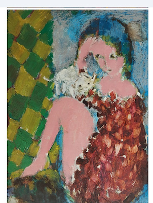 Üner Diler imzalı tablo — Akrilik Boya, 48×35 cm, 22.000 TL müzayede satışı