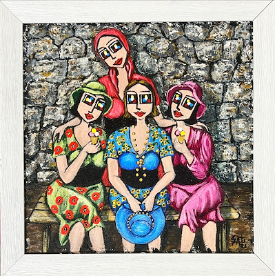 Satı Sakınmaz imzalı tablo — Yağlı Boya, 30×30 cm, 4.500 TL müzayede satışı