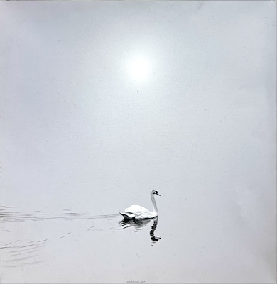 Metin Kalkizoğlu imzalı tablo — Karışık Teknik, 40×40 cm, 21.000 TL müzayede satışı