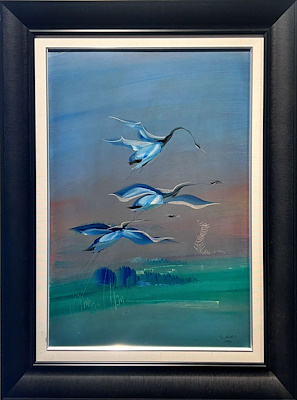 Salih Acar imzalı tablo — Yağlı Boya, 70×50 cm, 55.000 TL müzayede satışı