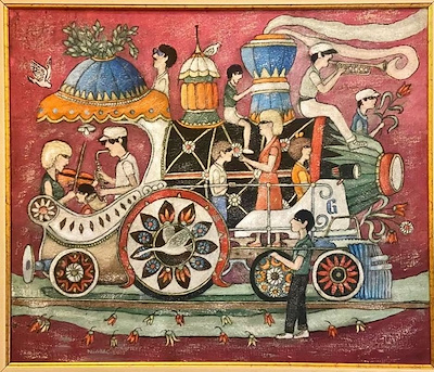 Nuri Abaç imzalı tablo — Yağlı Boya, 50×60 cm, 1.300.000 TL müzayede satışı