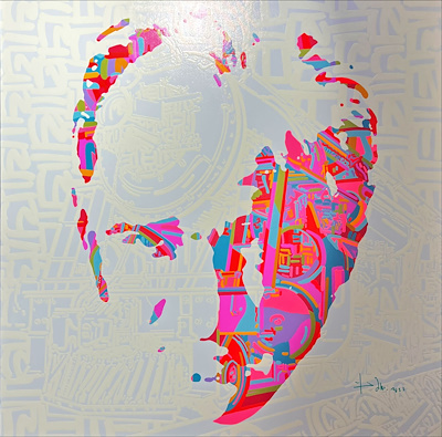 Yiğit Yazıcı imzalı tablo — Yağlı Boya, 120×120 cm, 100.000 TL müzayede satışı