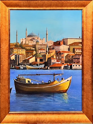 Murat Tefek imzalı tablo — Yağlı Boya, 80×60 cm, 21.000 TL müzayede satışı