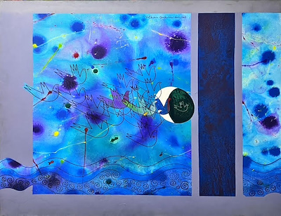 Volkan Coşkun imzalı tablo — Akrilik Boya, 100×120 cm, 16.000 TL müzayede satışı