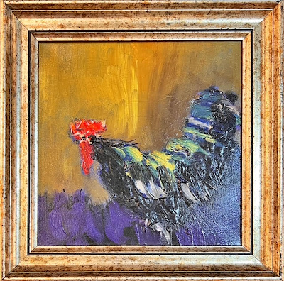 Ünsal Toker imzalı tablo — Yağlı Boya, 30×30 cm, 10.000 TL müzayede satışı
