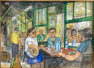Cihat Burak imzalı tablo — Karışık Teknik, 25×35 cm, 240.000 TL müzayede satışı