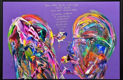 Ergin İnan imzalı tablo — Yağlı Boya, 100×150 cm, 1.000.000 TL müzayede satışı