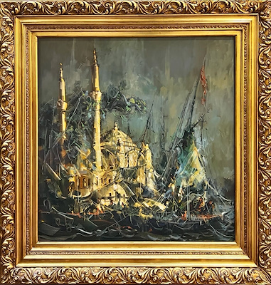 Tuncay Şevketoğlu imzalı tablo — Yağlı Boya, 100×100 cm, 25.000 TL müzayede satışı