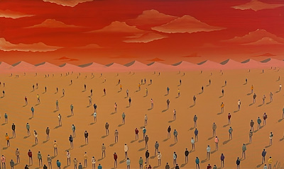 Muhammed Özgül imzalı tablo — Yağlı Boya, 60×100 cm, 21.000 TL müzayede satışı