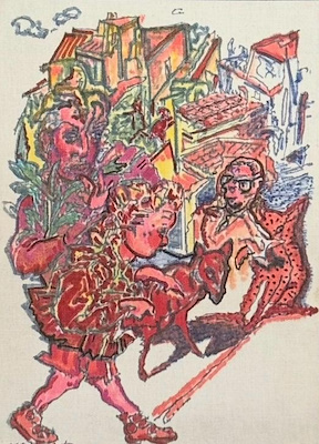 Mehmet Güleryüz imzalı tablo — Karışık Teknik, 27×20 cm, 320.000 TL müzayede satışı